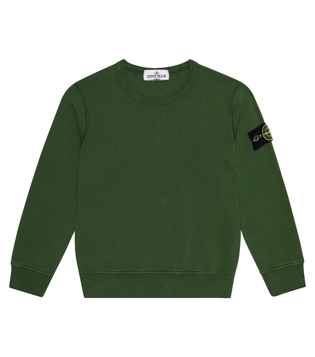 

Хлопковая толстовка Stone Island Junior, зеленый