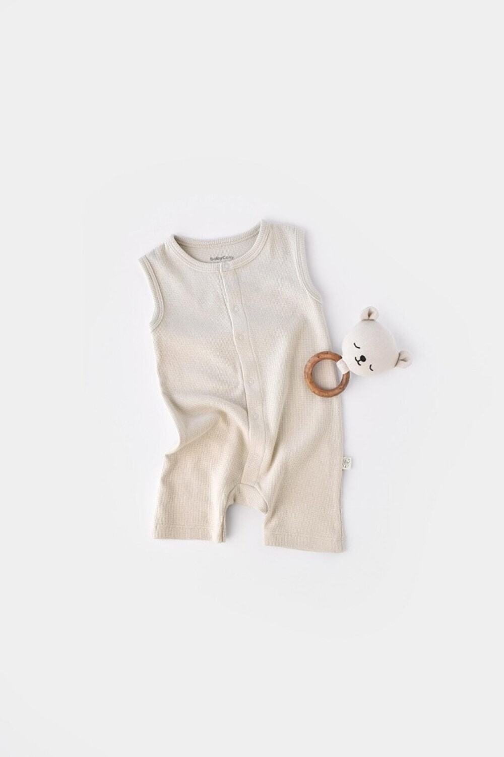 

Органический комбинезон с вафельными бретелями csyw1006 BabyCosy Organic Wear