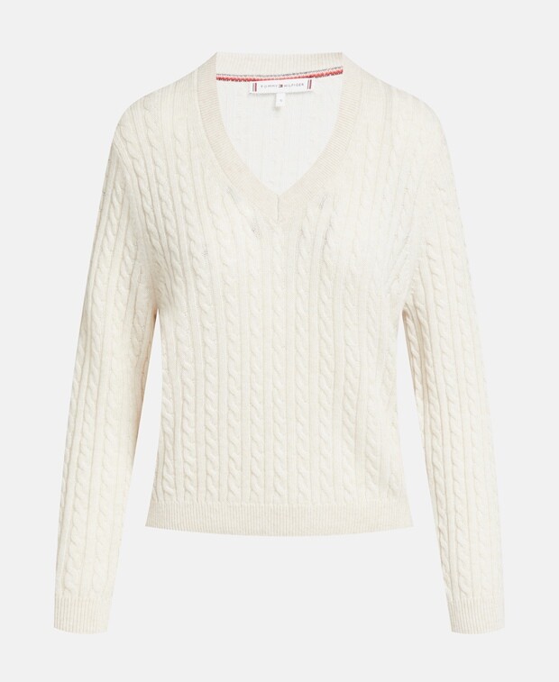 

Шерстяной джемпер Tommy Hilfiger, цвет Oatmeal