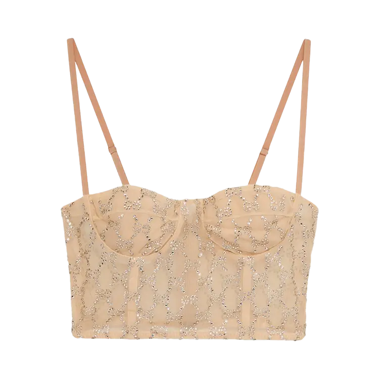 

Топ Gucci Stretch Nylon Corset 'Nude/Mix', загар