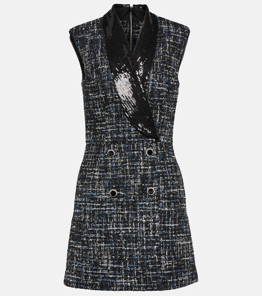 Твидовое мини-платье jacques с декором Rebecca Vallance, мультиколор