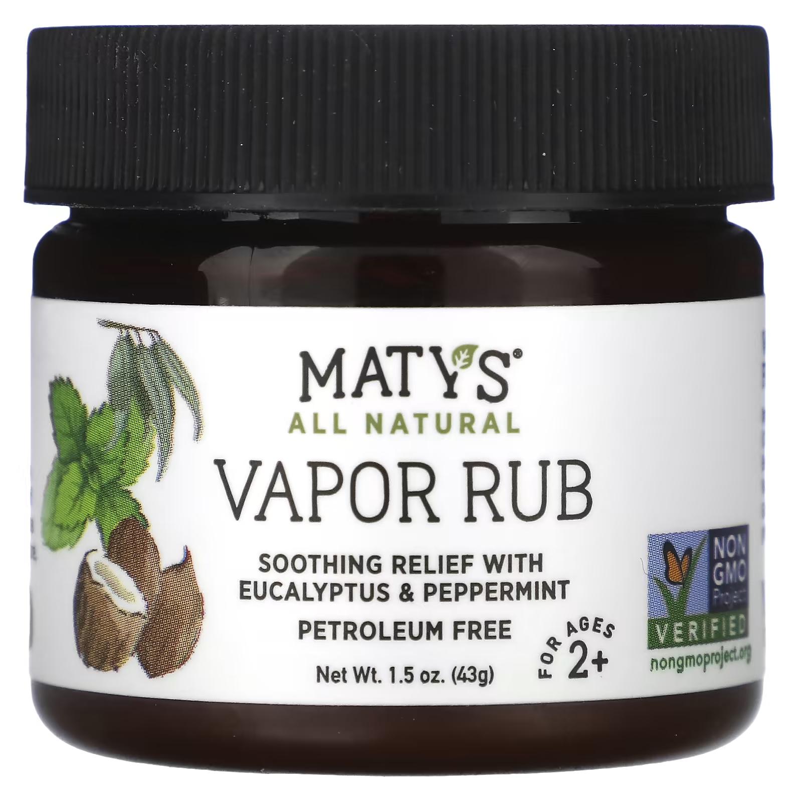 Успокаивающее средство Maty's Vapor Rub для детей от 2 лет дезодорант с эвкалиптом и мятой laboratorium