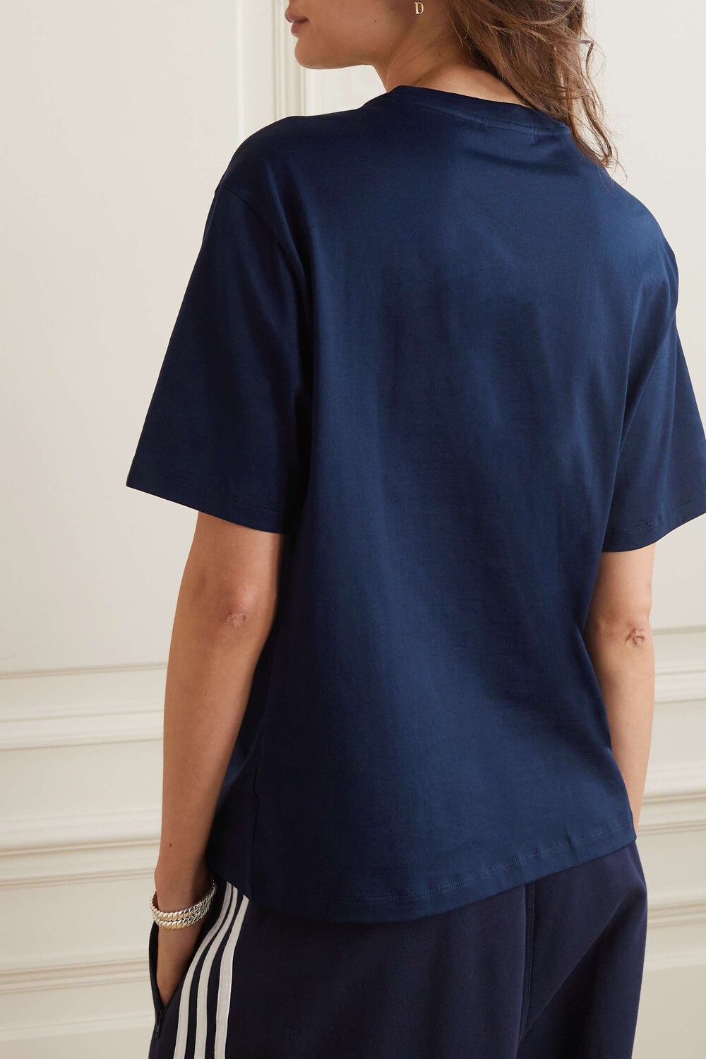 

LACOSTE Футболка из хлопкового джерси с аппликацией, военно-морской, Черный