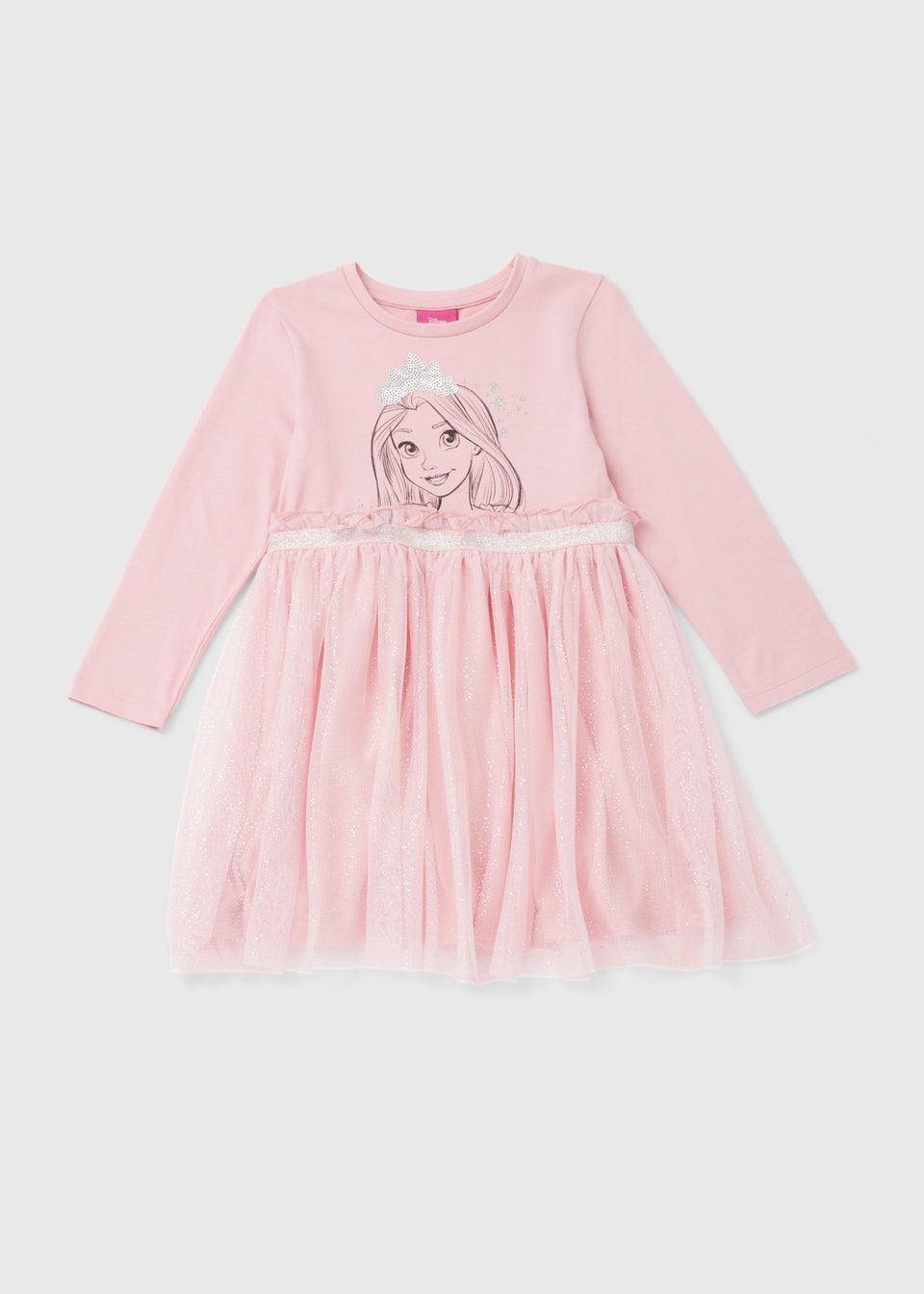 цена Детское розовое сетчатое платье Disney Rapunzel (3–9 лет), розовый
