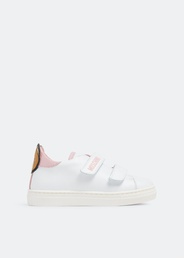 

Кроссовки Moschino Teddy Patch Low-Top, белый