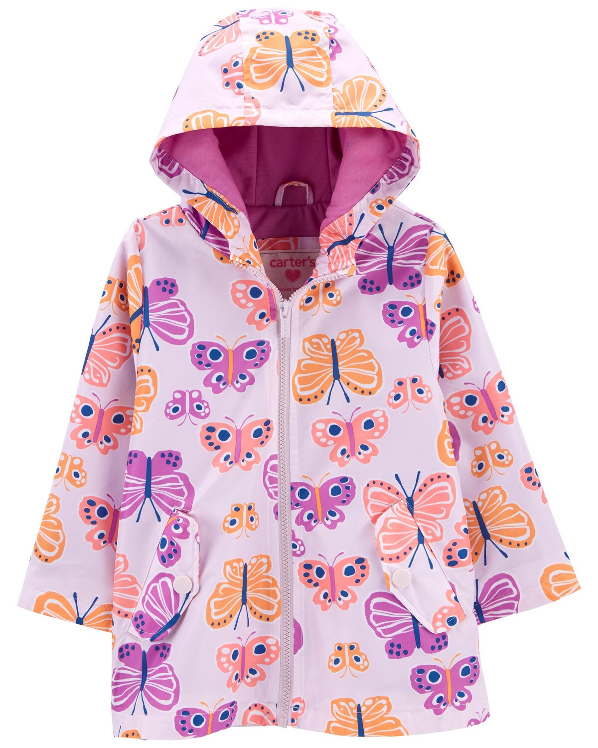 

Дождевик Baby Butterfly Carter's, розовый/фиолетовый