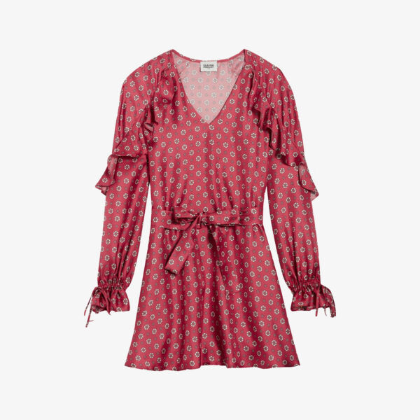 

Атласное платье мини Rollingo Marguerite с цветочным принтом Claudie Pierlot, цвет divers