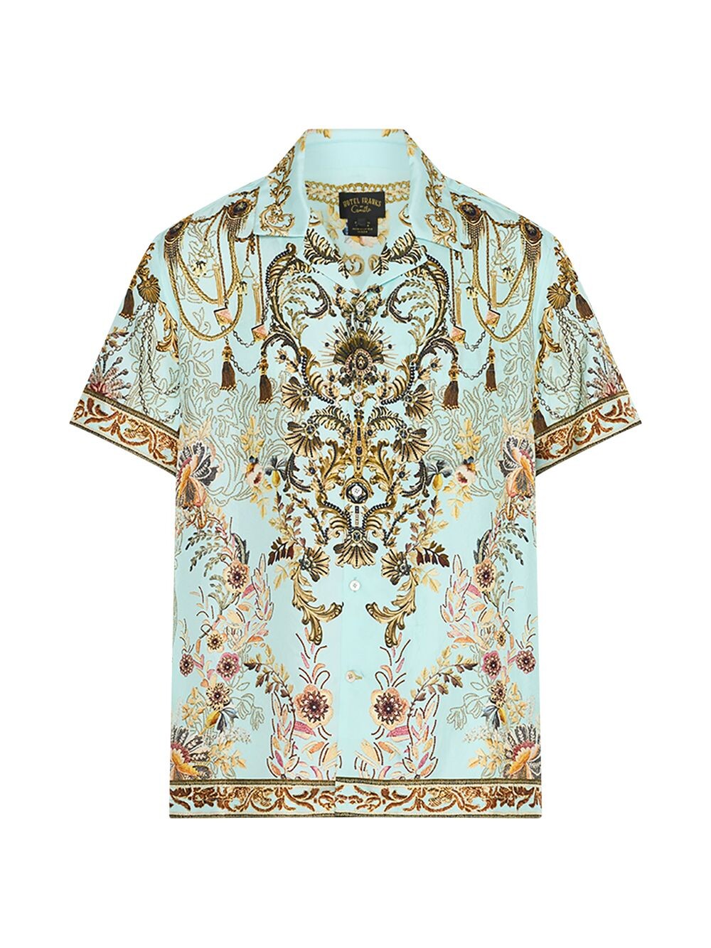 

Шелковая рубашка с рисунком на пуговицах Hotel Franks By Camilla