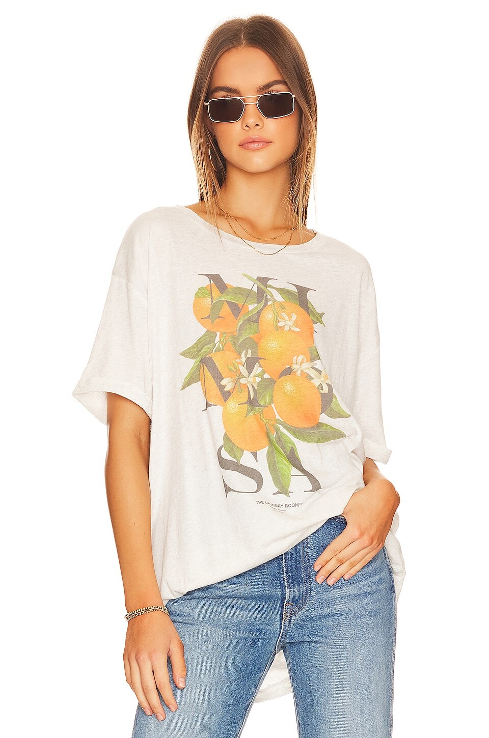 

Футболка The Laundry Room Mimosa Oversize, цвет Pebble Heather