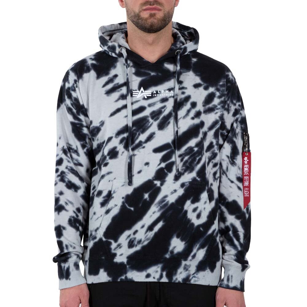 

Худи Alpha Industries Tie Dye, черный
