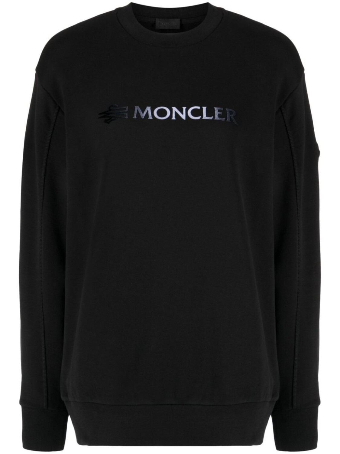 

Moncler толстовка с тисненым логотипом, черный