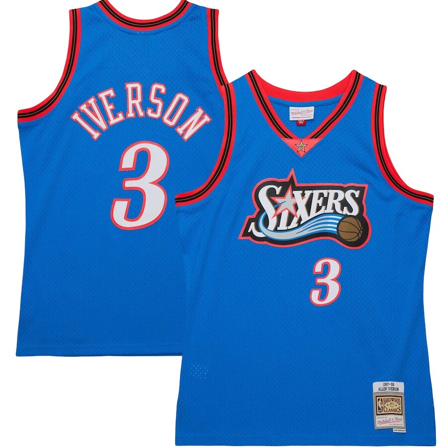 

Джерси Mitchell & Ness Philadelphia 76Ers, роял