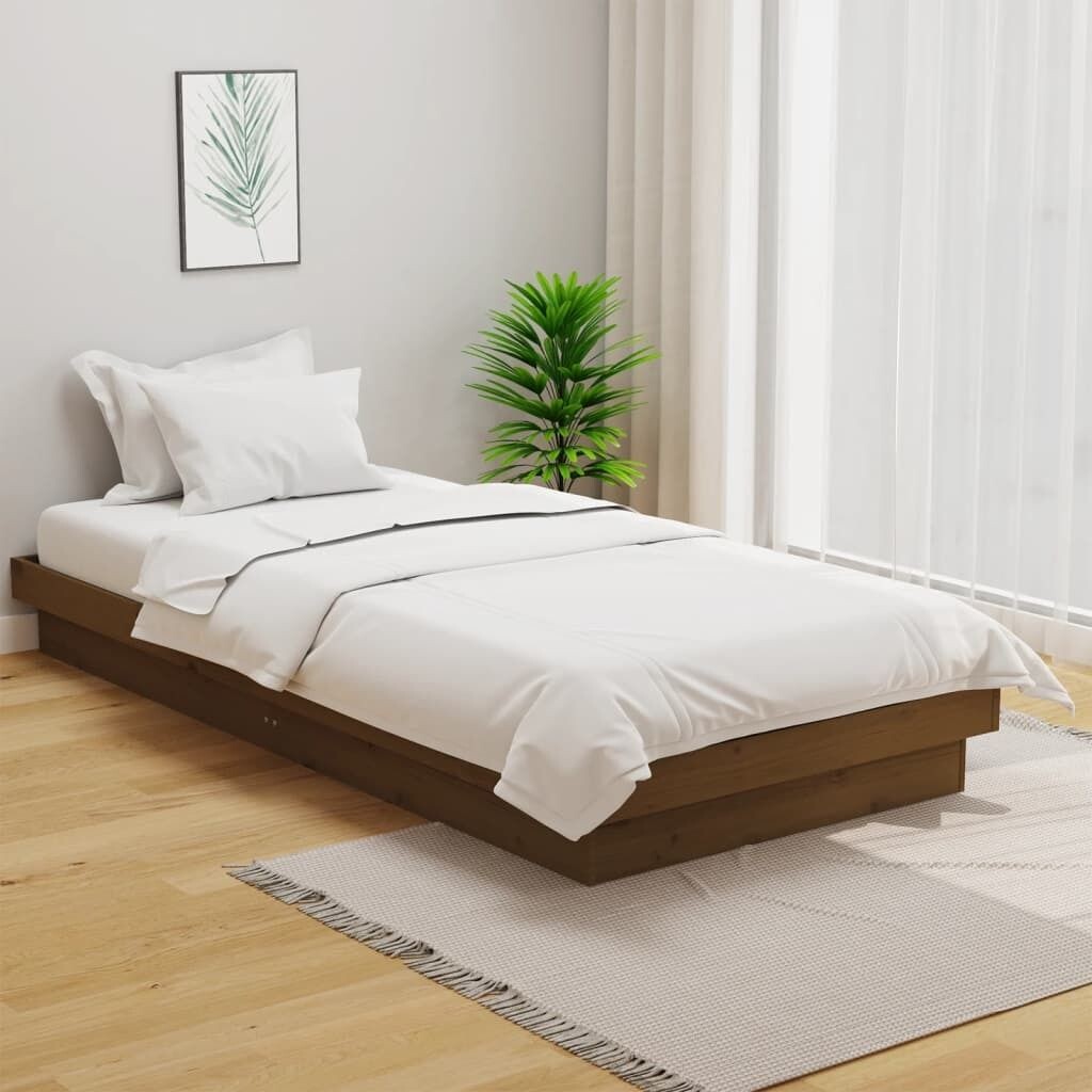 

Кровать из массива медово-коричневого цвета 100х200 см DKD HOME DECOR