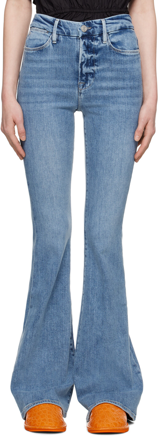 

Синие джинсы Le Super High Flare FRAME