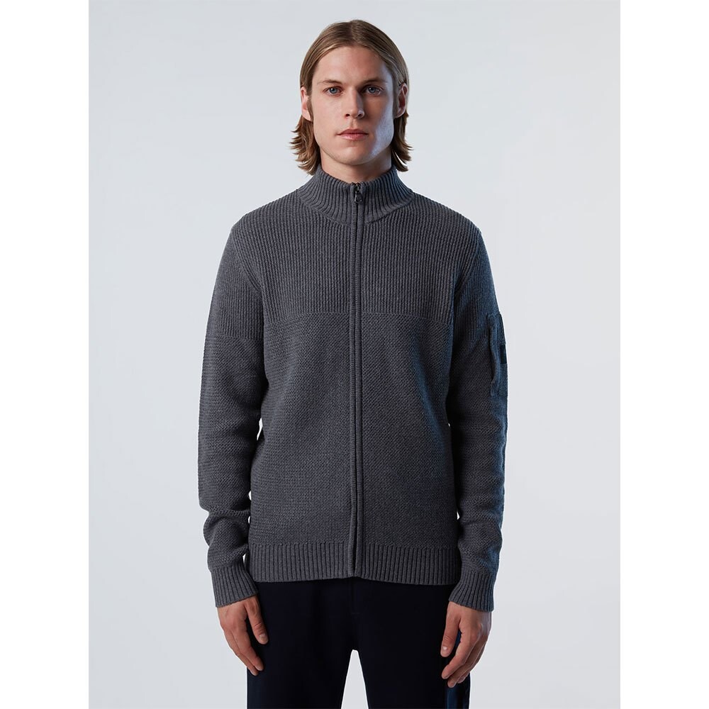 

Свитер North Sails 7GG Knitwear Full Zip, серый