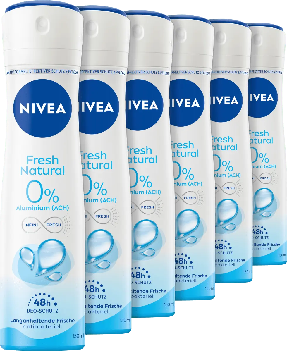

Деоспрей Fresh Natural Vorteilspack (6х150 мл) 9000мл NIVEA