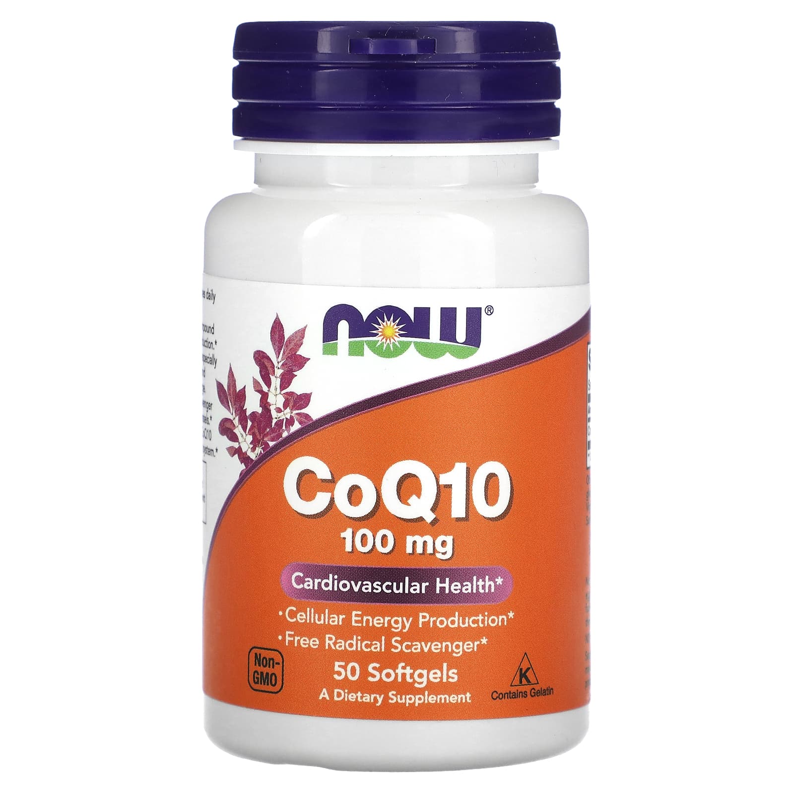Now Foods CoQ10 (100 мг) 50 софтгелей now foods coq10 50 мг 100 мягких желатиновых капсул