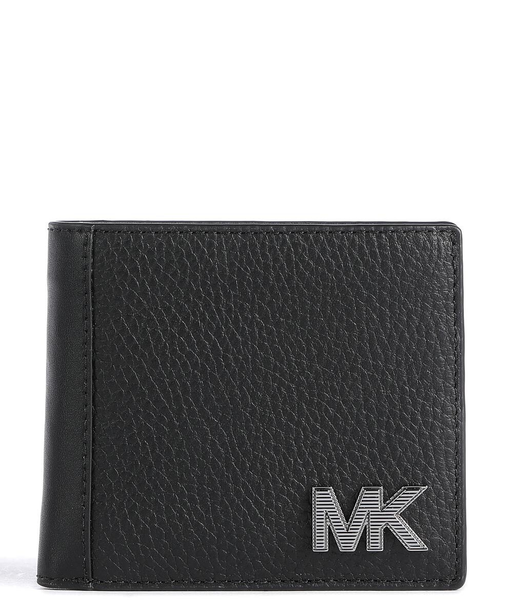 

Приподнятый кошелек MK из зернистой яловой кожи. Michael Kors, черный
