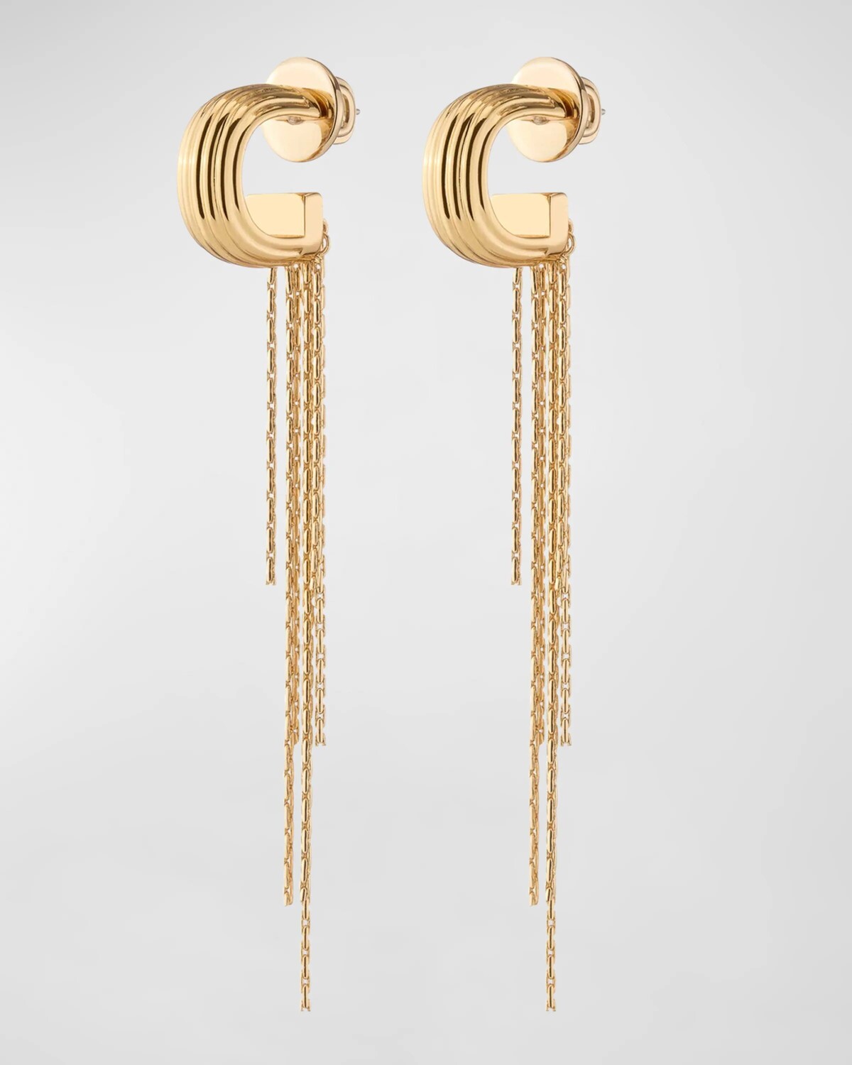 

Серьги Reese с бахромой из 12-каратного золота DEMARSON, цвет Gold
