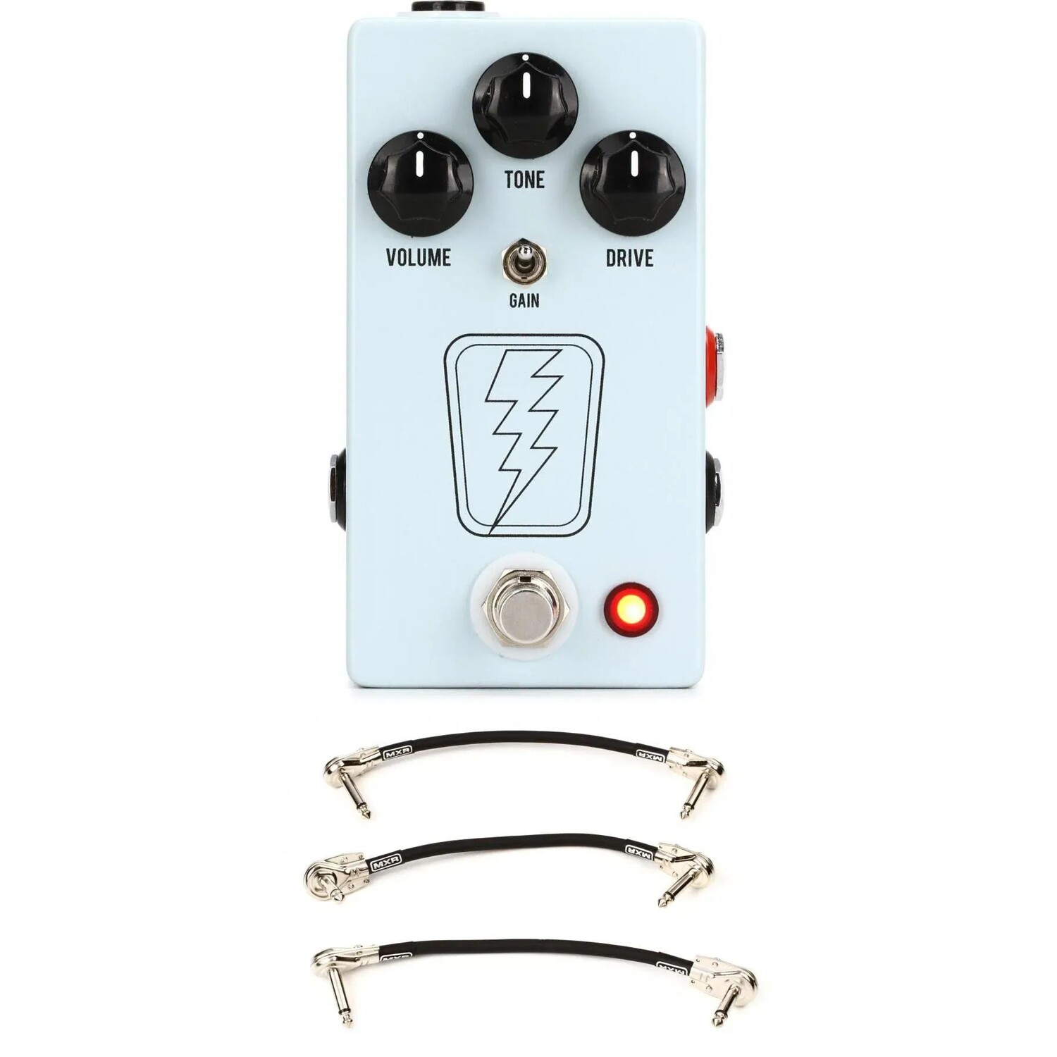 

Педаль овердрайва JHS SuperBolt V2 с 3 соединительными кабелями