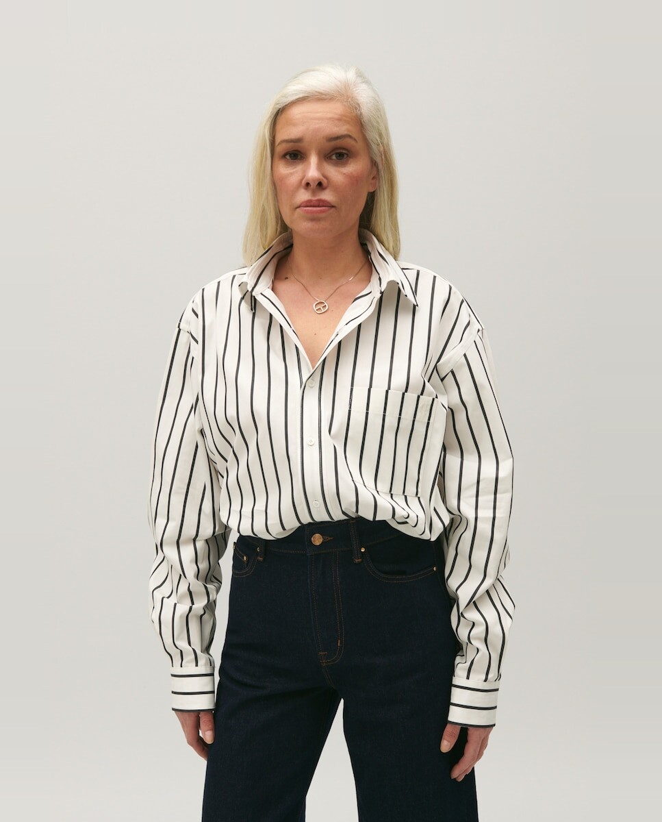 

Женская рубашка в полоску оверсайз Claudie Pierlot, мультиколор