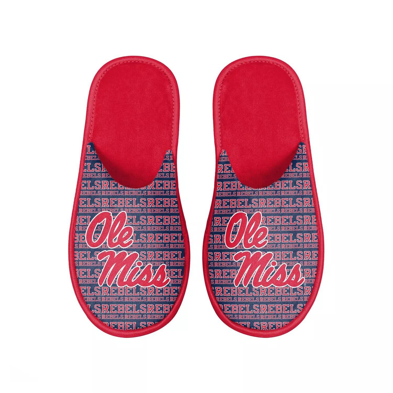 

Мужские шлепанцы с логотипом FOCO Ole Miss Rebels Scuff