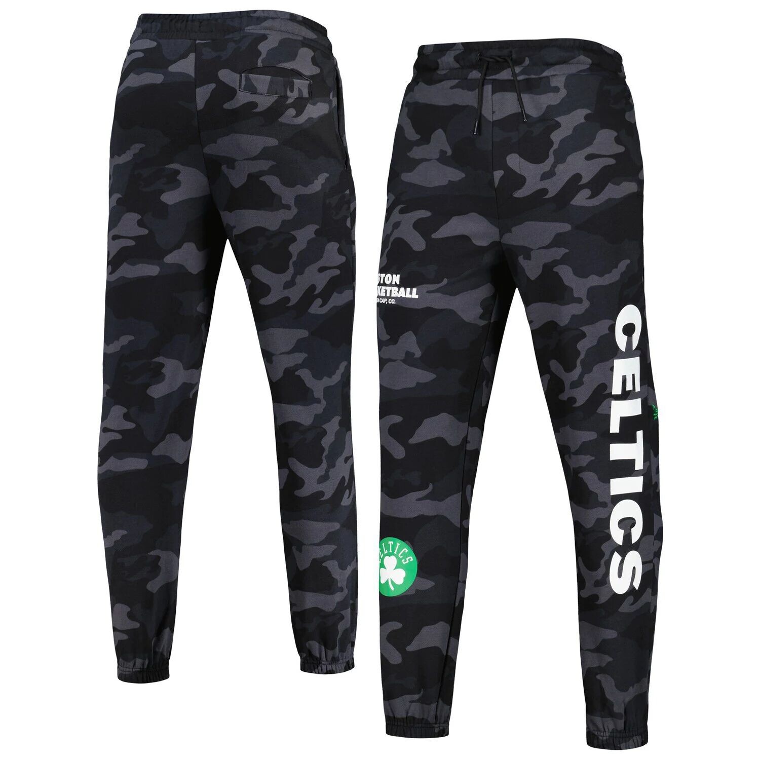 

Мужские черные/камуфляжные джоггеры в тон Boston Celtics New Era, Черный