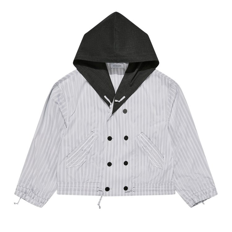 

Куртка Kiko Kostadinov Aspasia 'Grey Stripes/Black/Pale Blue', разноцветный