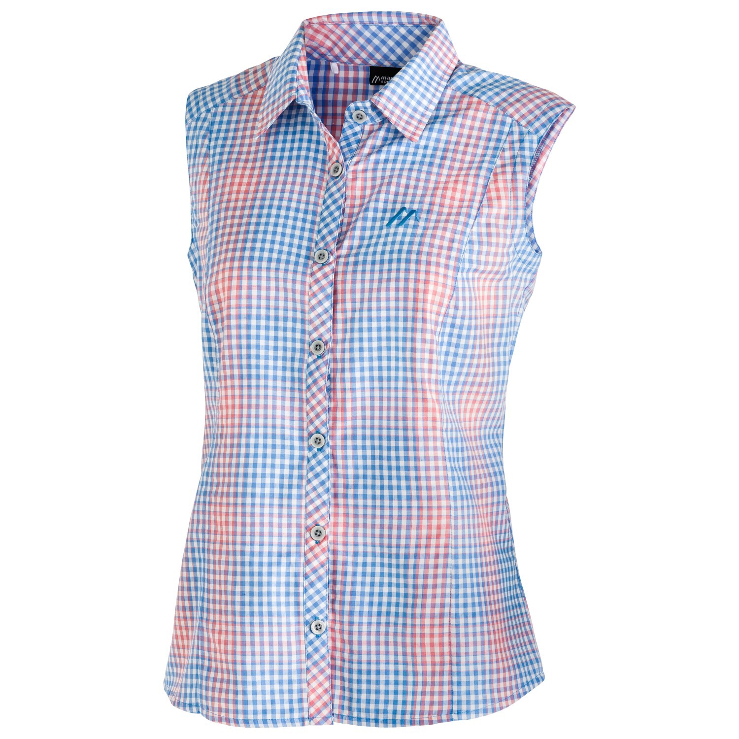 цена Блузка Maier Sports Women's Paloma, цвет San Francisco Bay/Pink Check