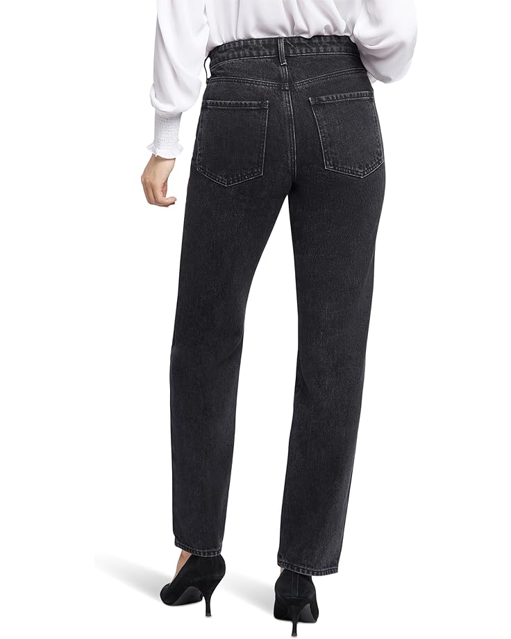 Джинсы NYDJ Brooke High-Rise Loose Straight Jeans in Vintage Black, цвет Vintage Black