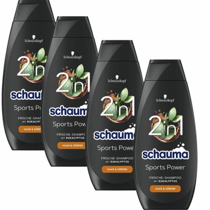 Schauma Sports Power Fresh с эвкалиптом 1600мл, Shampoo natyr shampoo