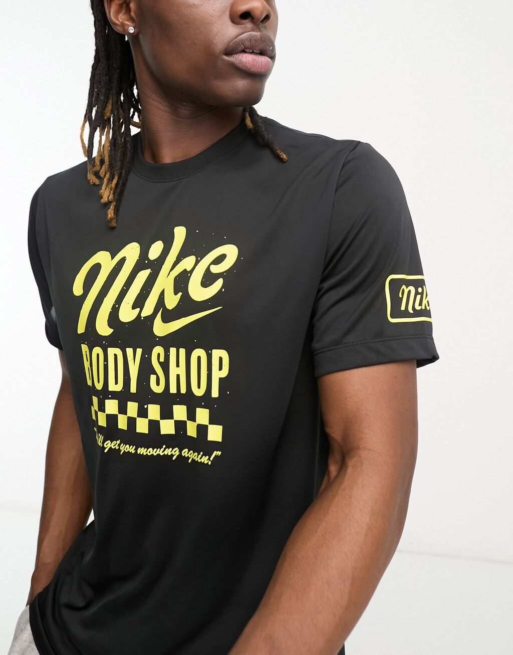

Черная футболка Nike Training Body Shop Dri-Fit, Черный