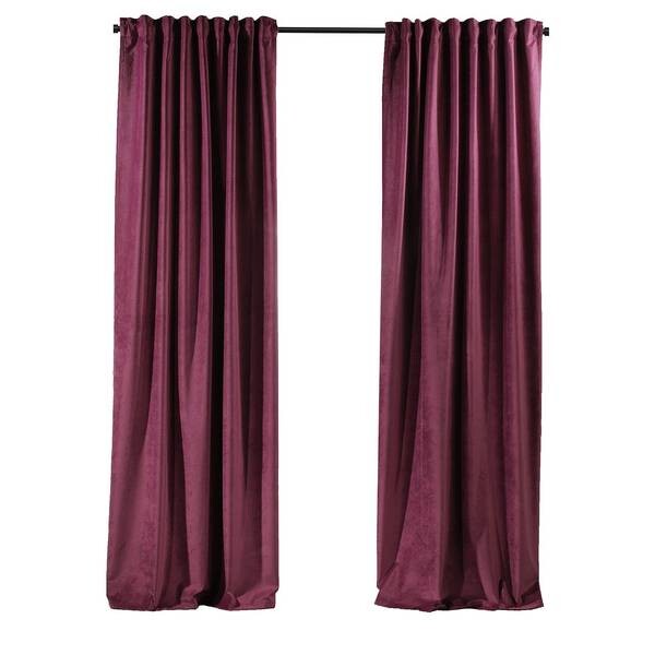 

Бархатная штора Puude Home Design 140225, 25x1x140 см цвет hochglanz rubinrot