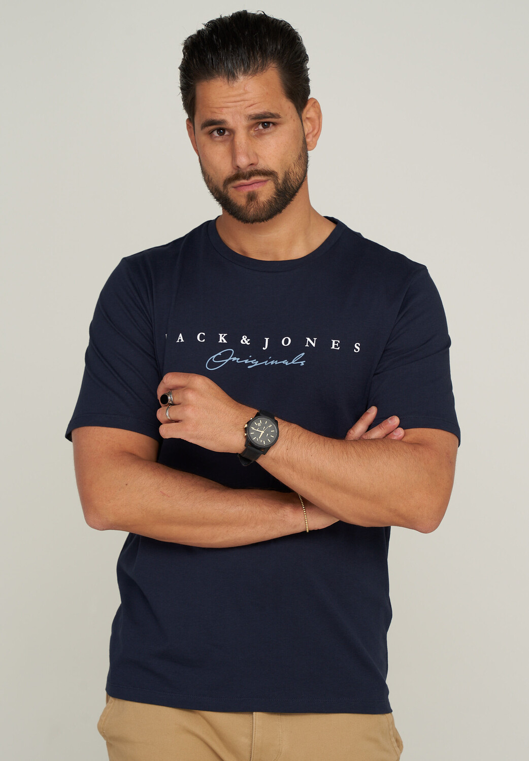 

Футболка Jack & Jones JJHARRISON TEE SS CREW NECK, темно синий