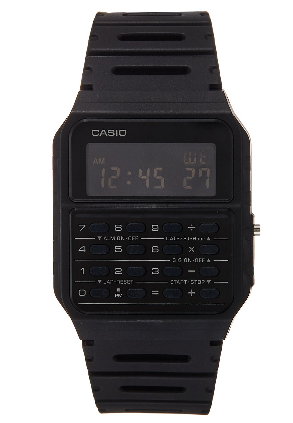 Цифровые часы Ca-53Wf Digital Vintage Casio, черный casio unisex resin digital watch ca 53wf 8bdf white