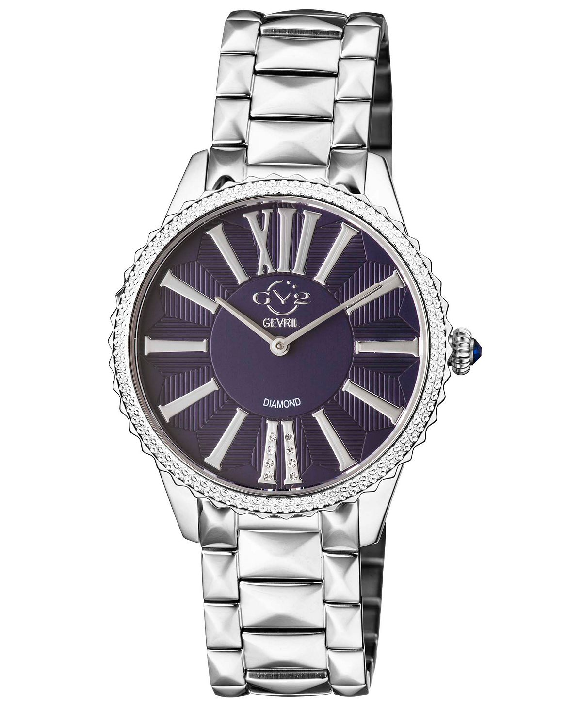 цена Женские часы Siena швейцарские кварцевые серебристого цвета из нержавеющей стали 37 мм GV2 by Gevril, серебро