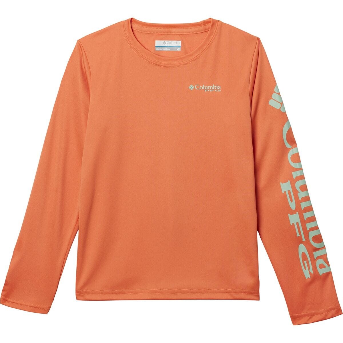 

Рубашка с длинными рукавами terminal tackle – для мальчиков Columbia, цвет dusty orange/new mint logo