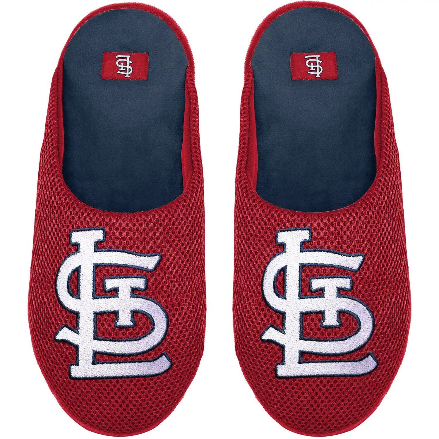 

Молодежные слиперы с цветными блоками и большим логотипом FOCO St. Louis Cardinals Unbranded