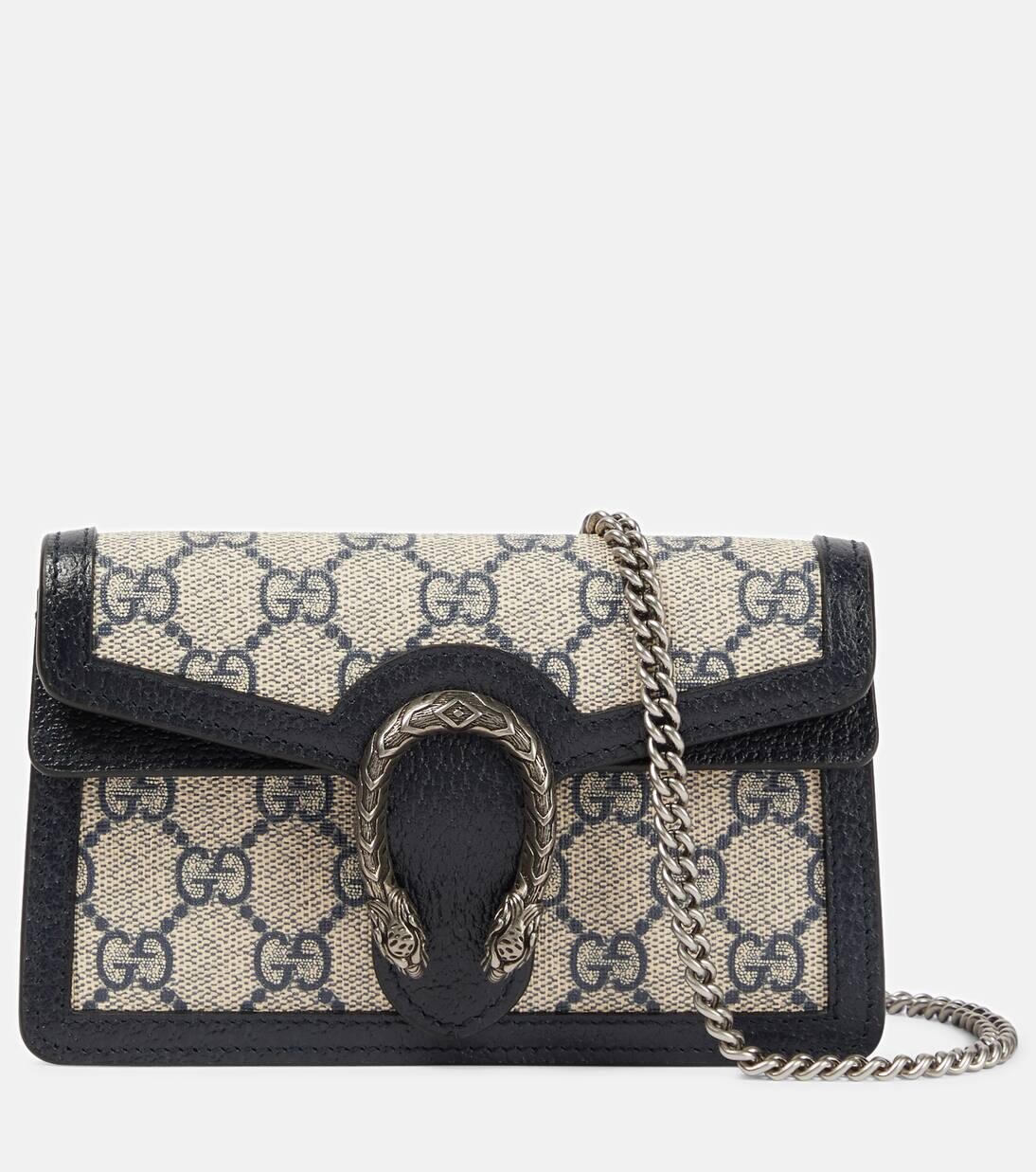 

Сумка через плечо Dionysus GG Super Mini Gucci, цвет beige blu/blu