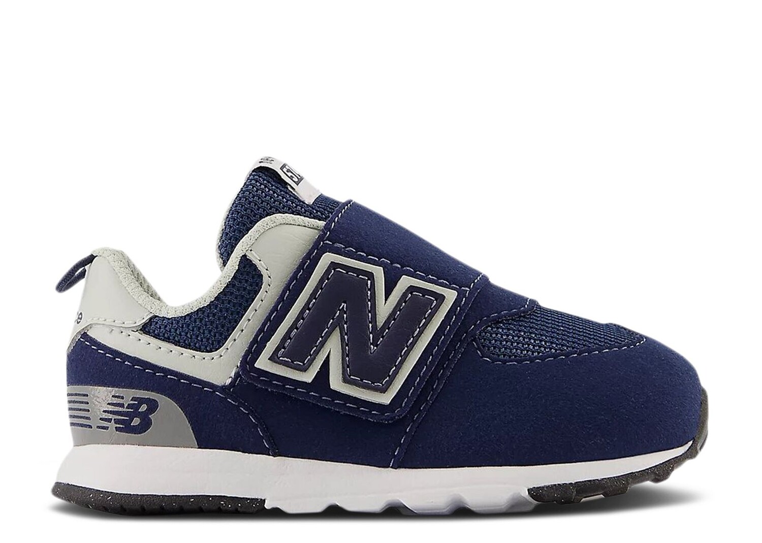 

Кроссовки New Balance 574 New-B Hook & Loop Toddler Wide 'Navy White', синий