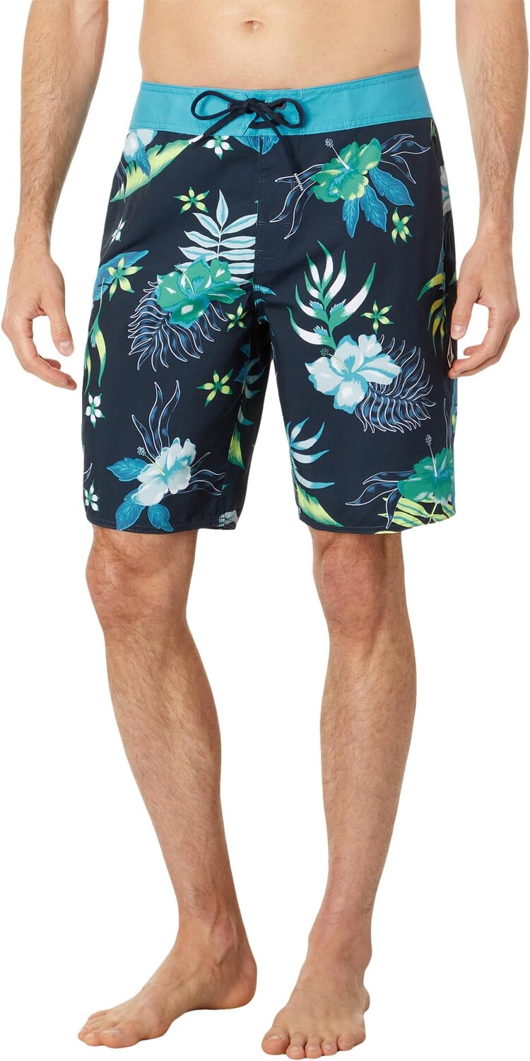 

Модные шорты Sunriser с цветочным принтом 19 дюймов Volcom, темно-синий