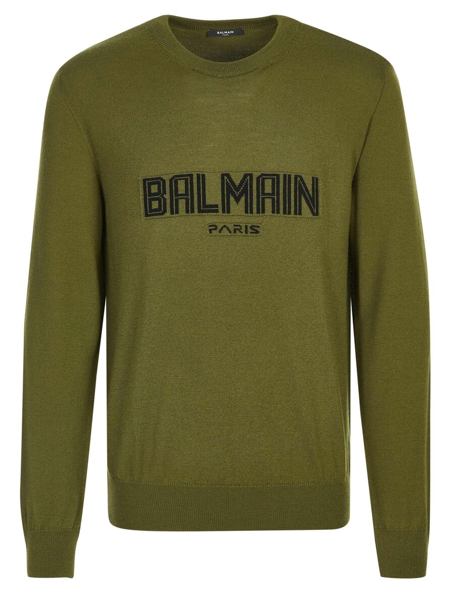 

Пуловер Balmain, хаки