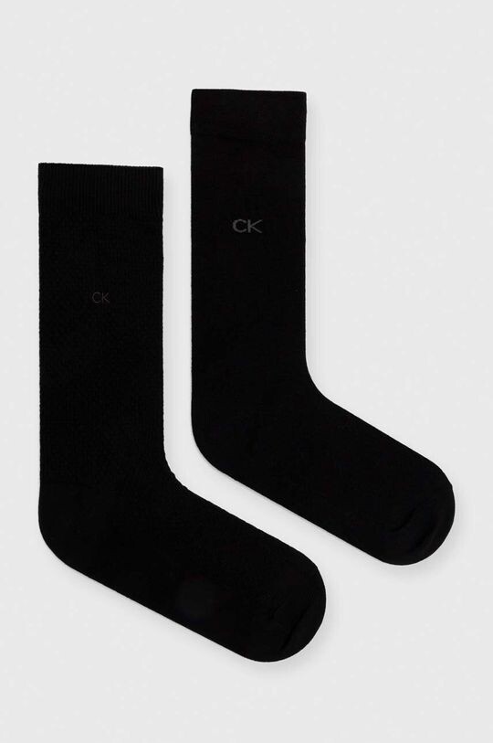 

Носки , 2 пары Calvin Klein, черный