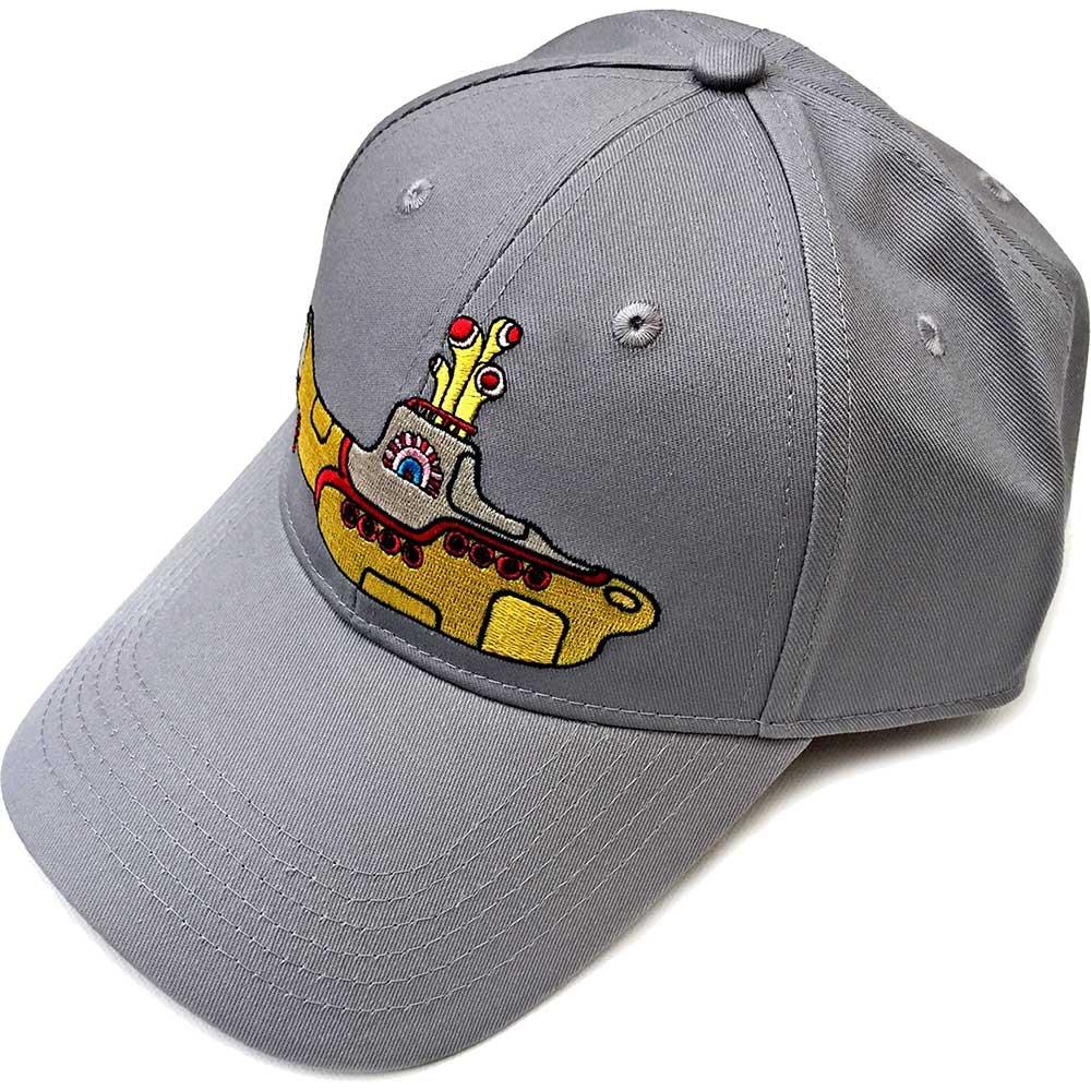 желтая шапка бини с изображением подводной лодки beatles черный Желтая бейсболка с ремешком на спине Submarine Beatles, серый