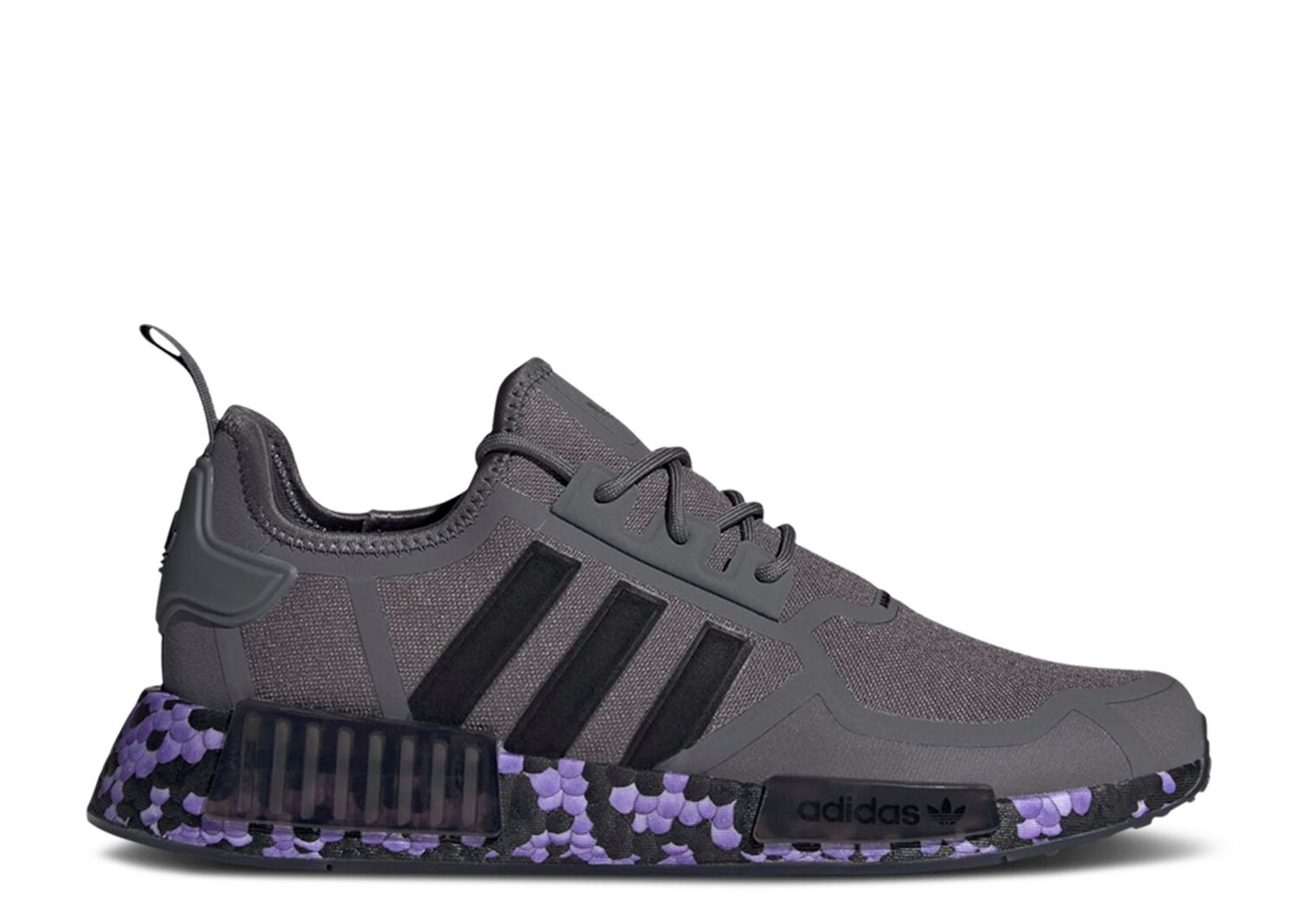 

Кроссовки adidas Nmd_R1 'Grey Purple Rush', серый