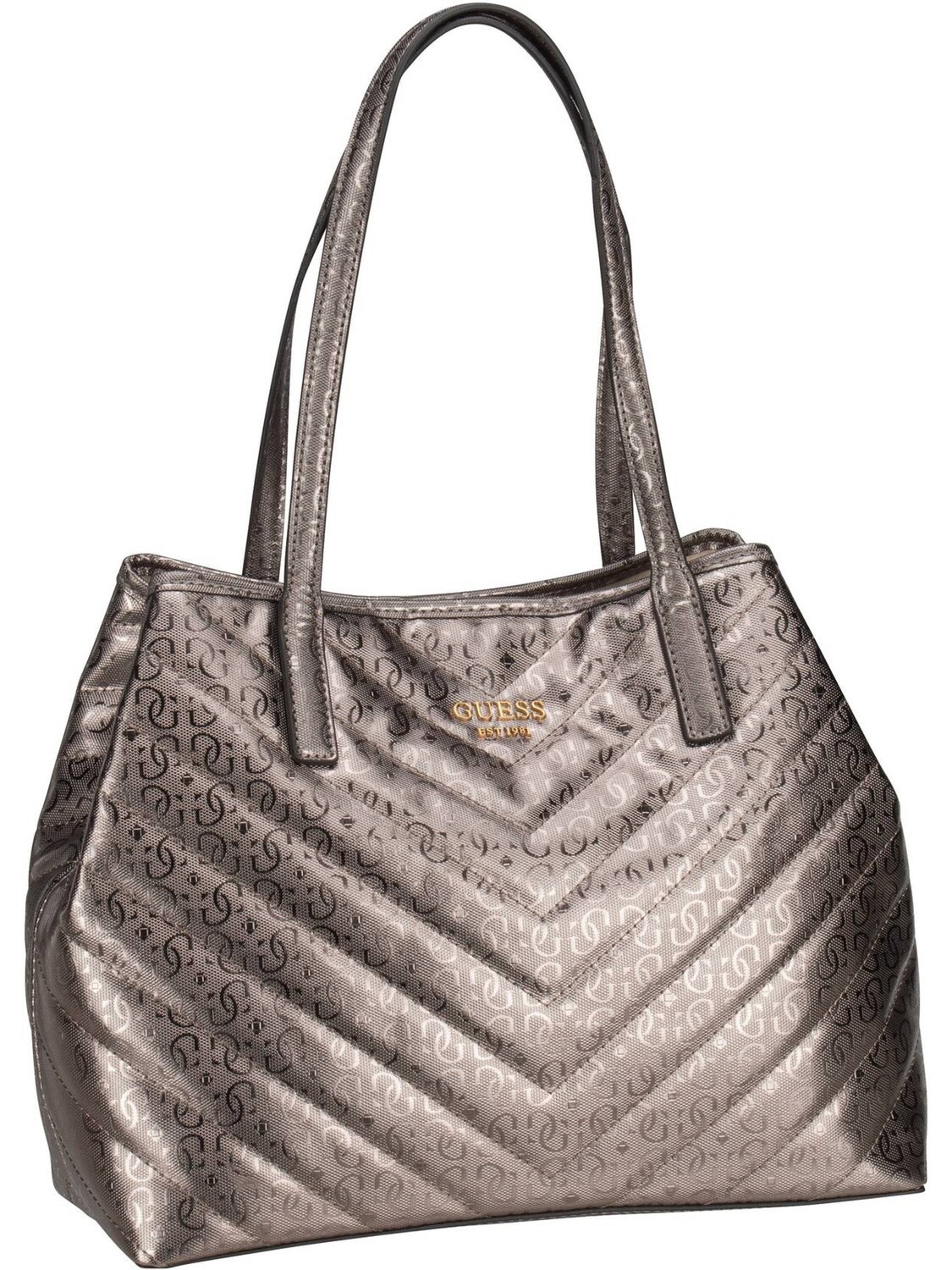 

Сумка шоппер Guess Vikky GA Tote, цвет Pewter