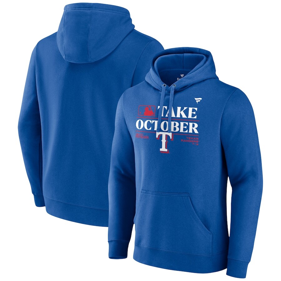 

Пуловер с капюшоном Fanatics Branded Texas Rangers, роял