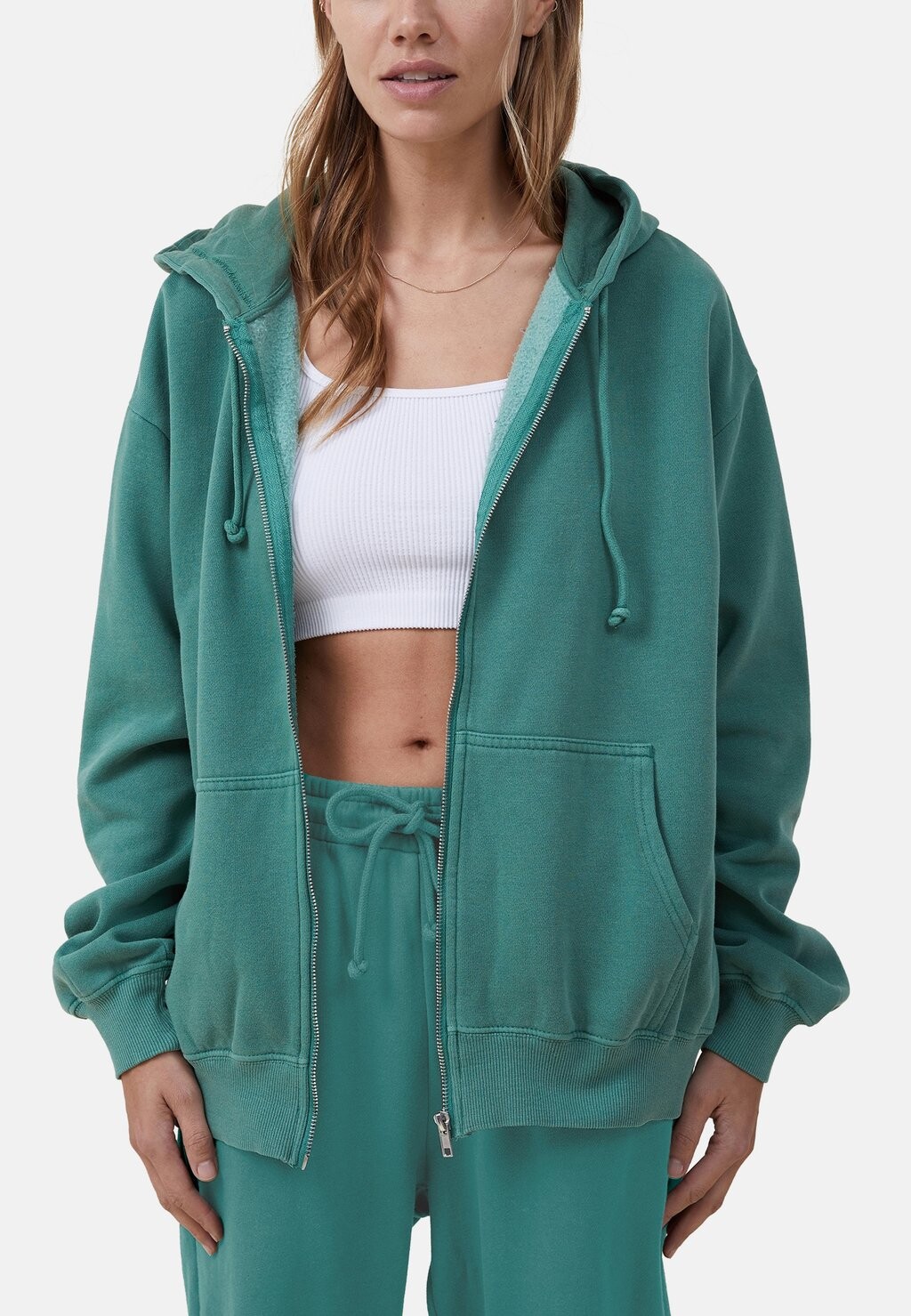

Толстовка CLASSIC WASHED-THROUGH HOODIE Cotton On, цвет purple