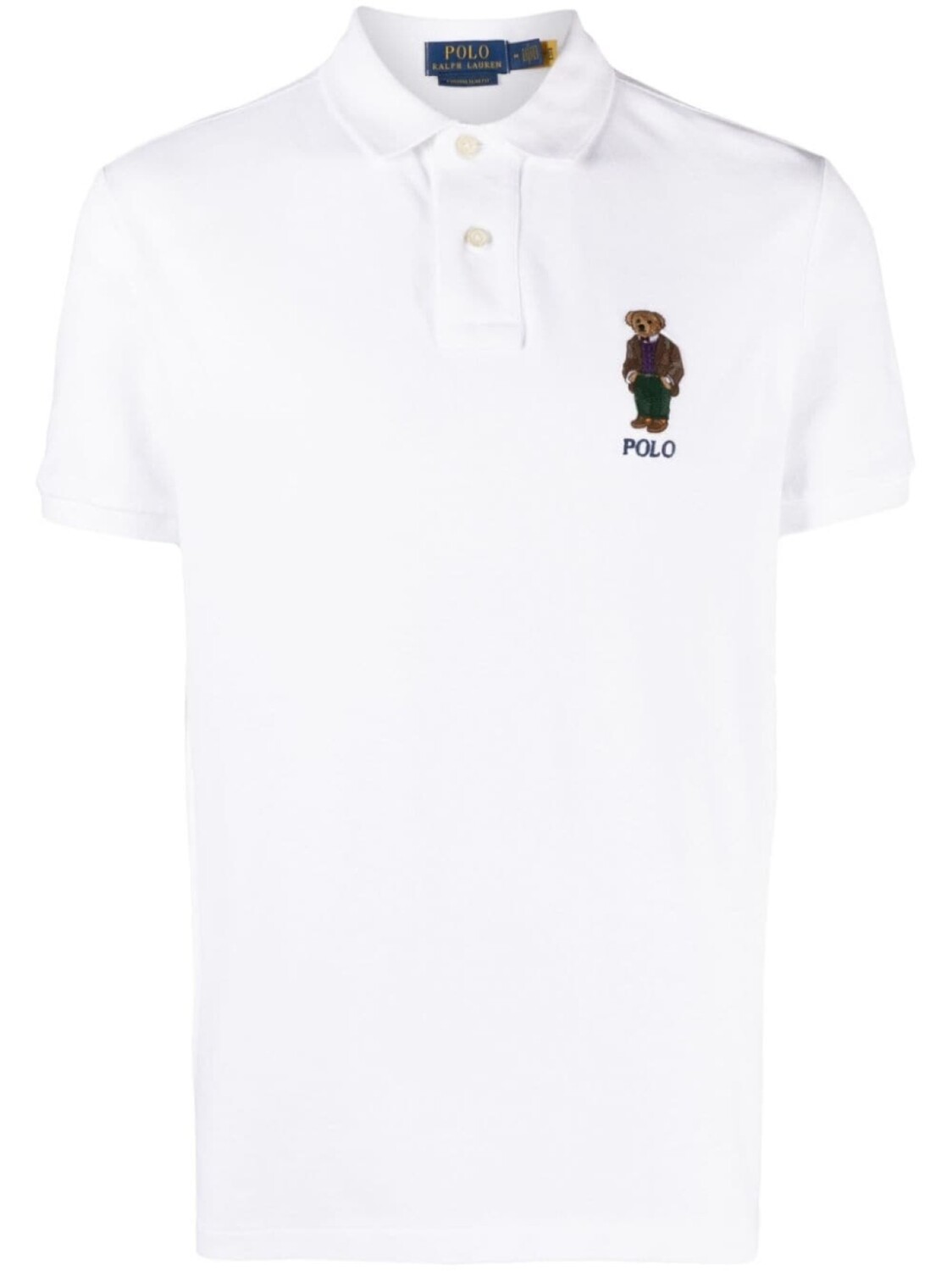 

Polo Ralph Lauren рубашка поло с вышивкой Polo Bear, белый