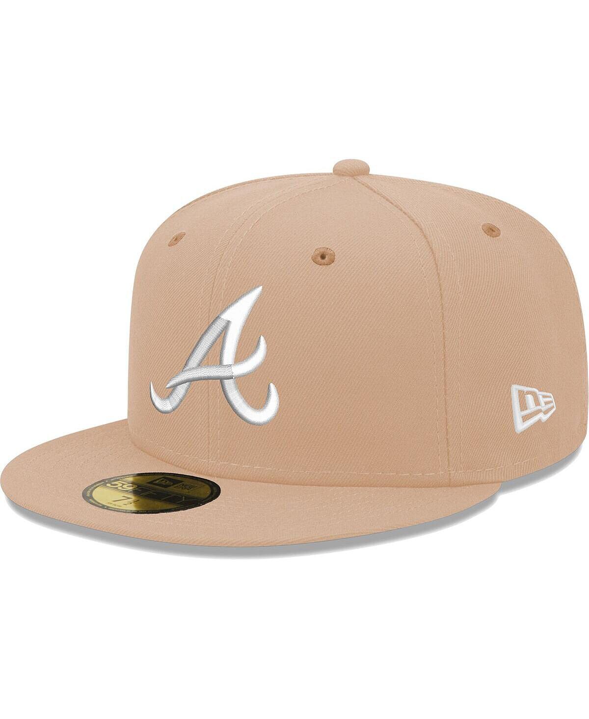 

Мужская приталенная шляпа цвета хаки Atlanta Braves 59FIFTY New Era
